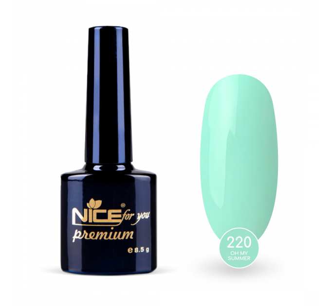 Гель-лак Nice for you Oh my summer Premium №220 Мятный 8.5 г