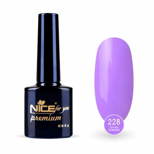 Гель-лак Nice for you Oh my summer Premium №228 Фиалковый 8.5 г