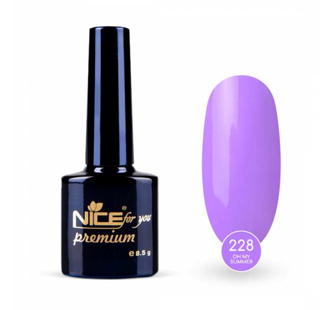 Гель-лак Nice for you Oh my summer Premium №228 Фиалковый 8.5 г