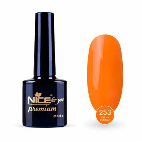 Гель-лак Nice for you Oh my summer Premium №253 Тыквенный 8.5 г