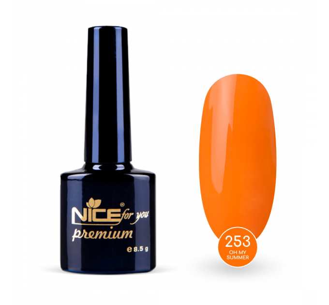 Гель-лак Nice for you Oh my summer Premium №253 Тыквенный 8.5 г