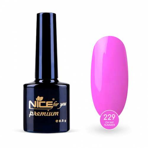 Гель-лак Nice for you Oh my summer Premium №229 Сиреневый 8.5 г