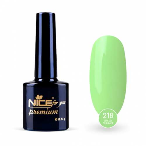 Гель-лак Nice for you Oh my summer Premium №218 Салатовый 8.5 г