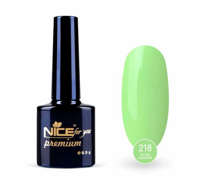 Гель-лак Nice for you Oh my summer Premium №218 Салатовый 8.5 г