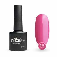 Гель лак Nice for you Lipstick Basic №039 Китайский розовый 8.5 г