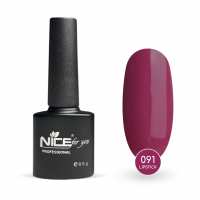 Гель лак Nice for you Lipstick Basic №091 Темно-амарантовый 8.5 г