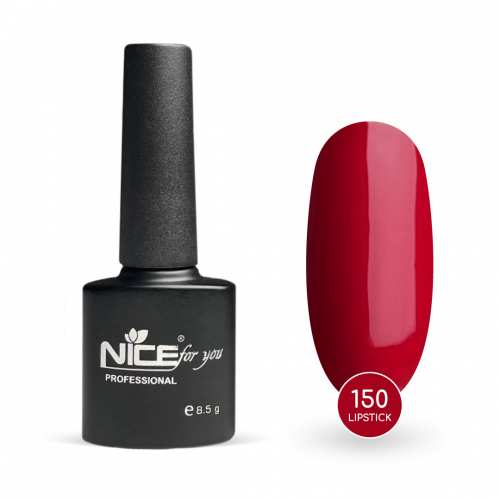 Гель лак Nice for you Lipstick Basic №150 Красная роза 8.5 г