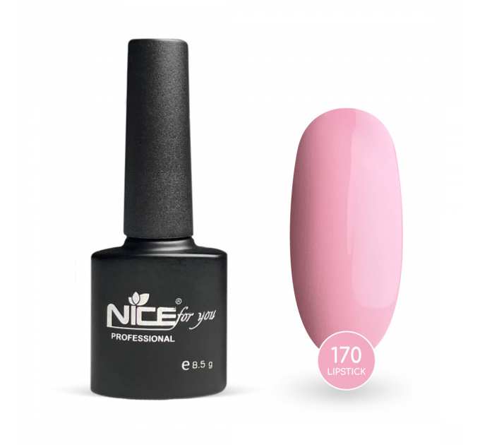 Гель лак Nice for you Lipstick Basic №170 Нежно-розовый 8.5 г