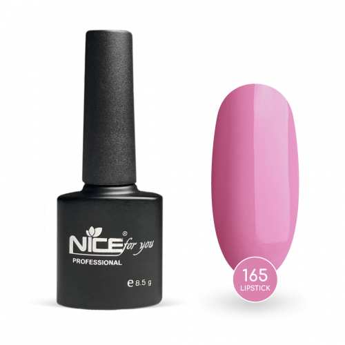 Гель лак Nice for you Lipstick Basic №165 Нюдово-розовый 8.5 г