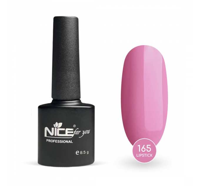 Гель лак Nice for you Lipstick Basic №165 Нюдово-розовый 8.5 г