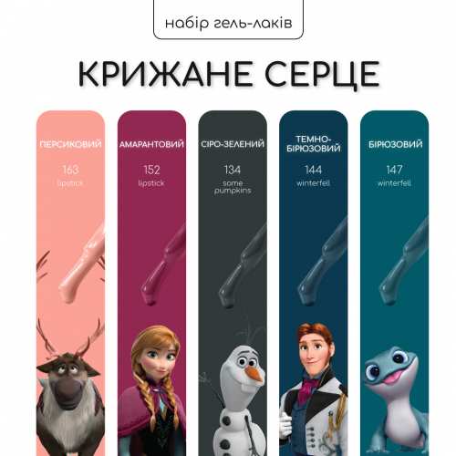 Набор гель-лаков Nice for you Ледяное сердце