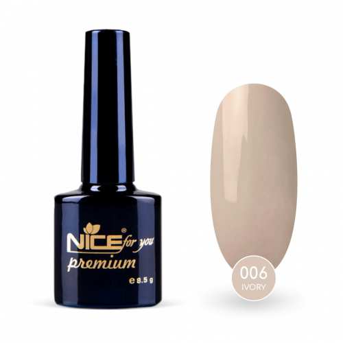 Гель-лак Nice for you Ivory Premium №006 Ванильный 8.5 г