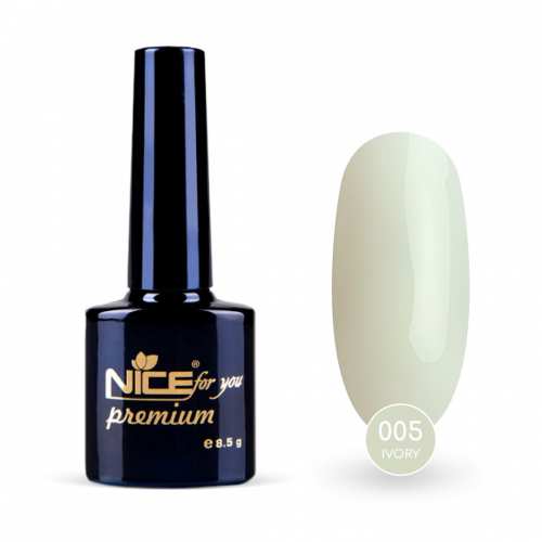 Гель-лак Nice for you Ivory Premium №005 Молочный 8.5 г