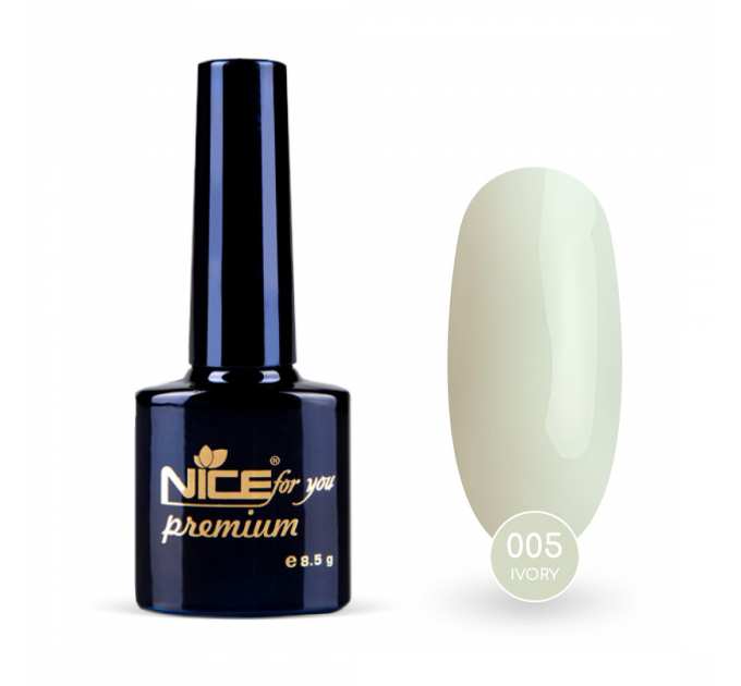 Гель-лак Nice for you Ivory Premium №005 Молочный 8.5 г