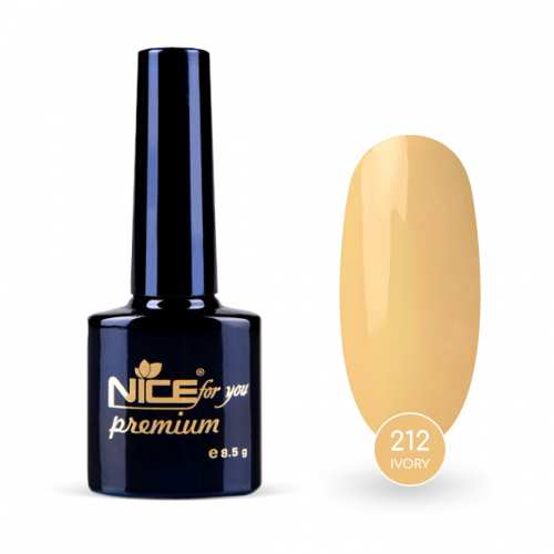 Гель-лак Nice for you Ivory Premium №212 Песочный 8.5 г