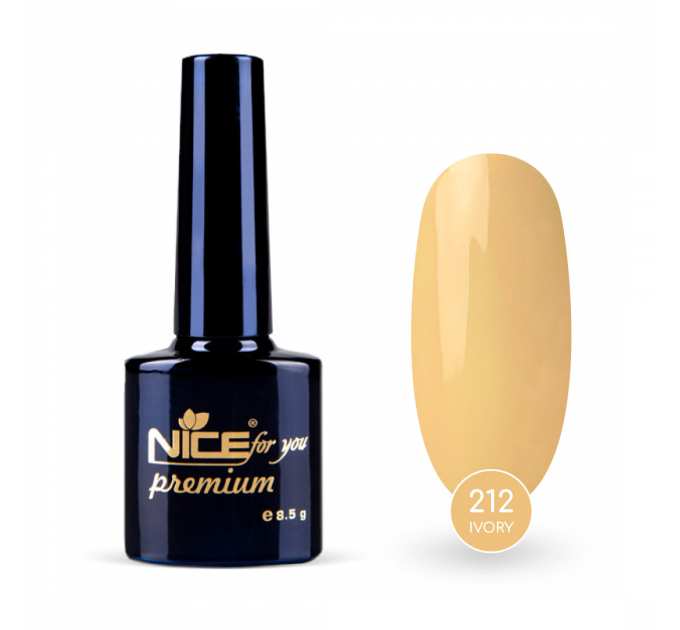 Гель-лак Nice for you Ivory Premium №212 Песочный 8.5 г
