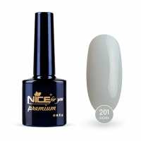 Гель-лак Nice for you Ivory Premium №201 Серый 8.5 г