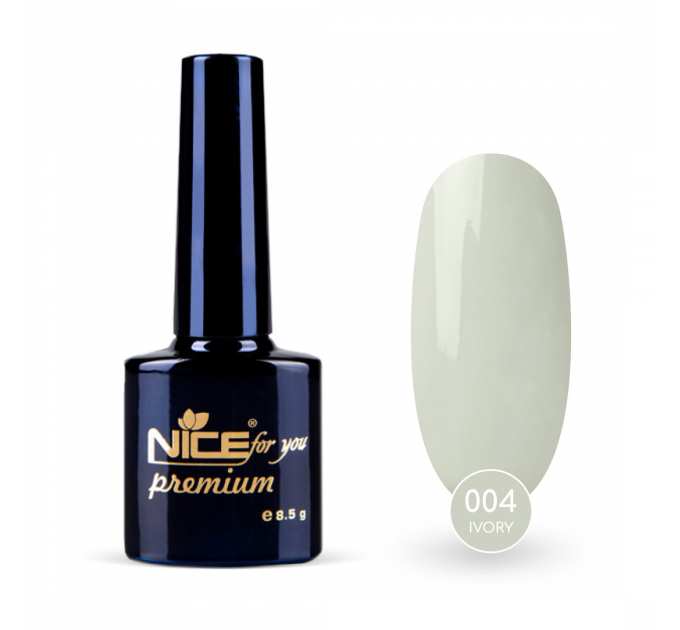 Гель-лак Nice for you Ivory Premium №004 Слоновая кость 8.5 г