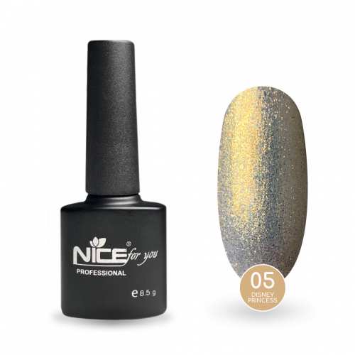 Гель-лак Nice for you Princess №05 Pocahontas Золотистый 8.5 г