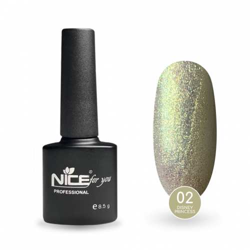 Гель-лак Nice for you Princess №02 Belle Кремовый 8.5 г