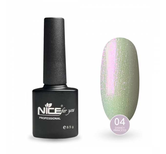 Гель-лак Nice for you Princess №04 Cinderella Жемчужно-белый 8.5 г