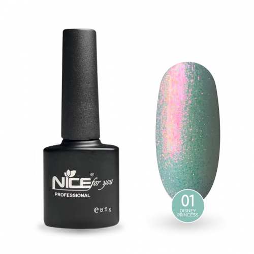 Гель-лак Nice for you Princess №01 Jasmine Небесный 8.5 г