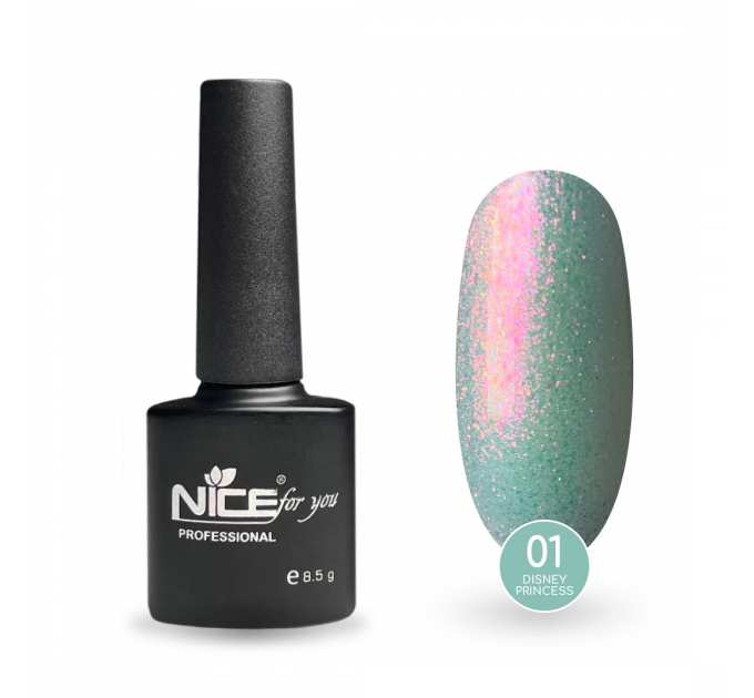 Гель-лак Nice for you Princess №01 Jasmine Небесный 8.5 г