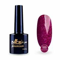 Гель-лак Nice for you Sparkles №100 Ежевичный с блестками 8.5 г