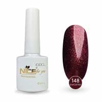 Гель-лак Nice for you Sparkles №C-148 Гранатовый с шимером 8.5 г