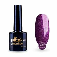Гель-лак Nice for you Sparkles №239 Сливовой с голографическими блестками 8.5 г