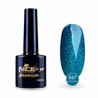Гель-лак Nice for you Sparkles №067 Морская волна с блестками 8.5 г