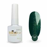 Гель-лак Nice for you Sparkles №C-169 Морской зеленый 8.5 г