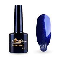 Гель-лак Nice for you Sparkles №236 Темно-синий с блестками 8.5 г