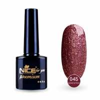 Гель-лак Nice for you Sparkles №045 Малиновый металлик с шимером 8.5 г