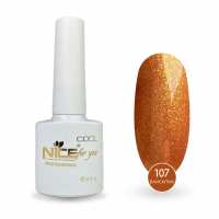 Гель-лак Nice for you Sparkles №C-107 Корица з шимером 8.5 г