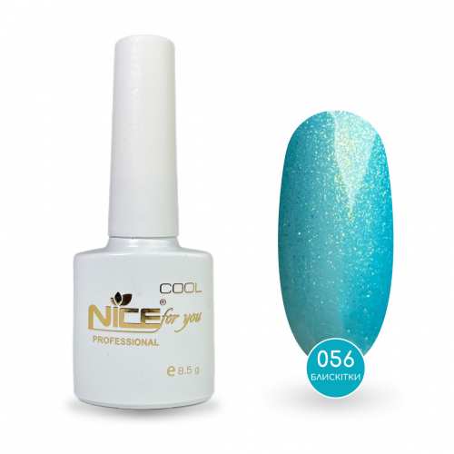 Гель-лак Nice for you Sparkles №C-056 Небесный с шимером 8.5 г