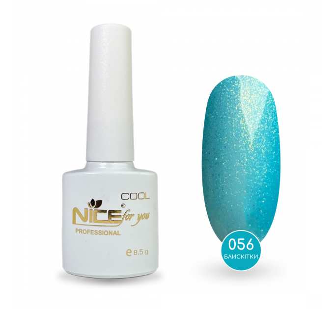 Гель-лак Nice for you Sparkles №C-056 Небесный с шимером 8.5 г