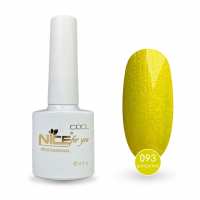 Гель-лак Nice for you Sparkles №C-093 Ярко-лимонный с шимером 8.5 г