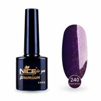 Гель-лак Nice for you Sparkles №240 Черничный с блестками 8.5 г