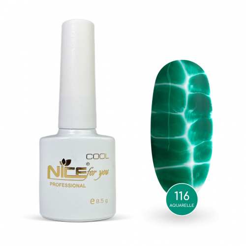 Гель-лак Nice for you Акварель cool 116-СА Зеленый 8.5 г