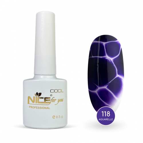 Гель-лак Nice for you Акварель Сool 118-СА Фиолетовый 8.5 г