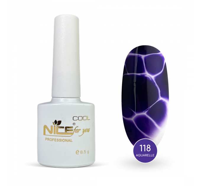 Гель-лак Nice for you Акварель Сool 118-СА Фиолетовый 8.5 г
