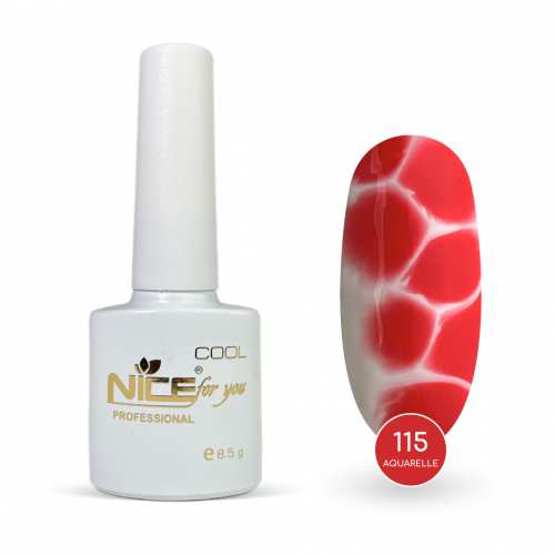 Гель-лак Nice for you Акварель Сool 115-СА Красный 8.5 г