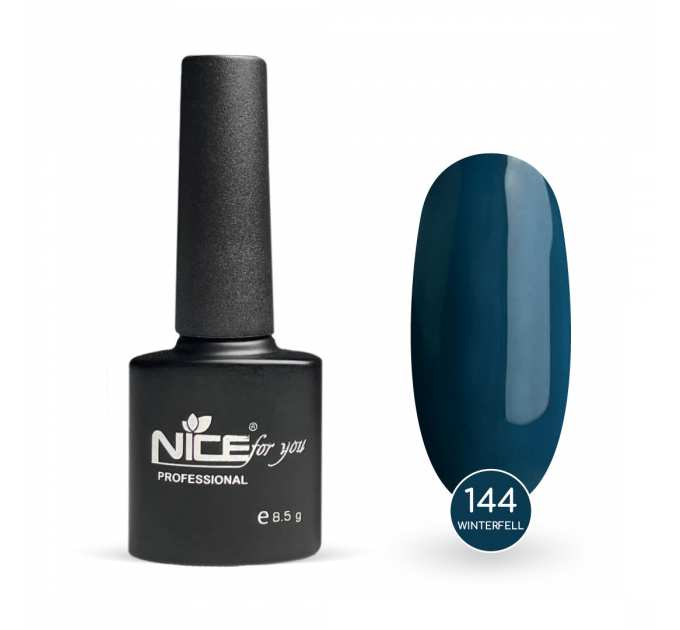 Гель-лак Nice for you Winterfell Basic №144 Темно-бирюзовый 8.5 г