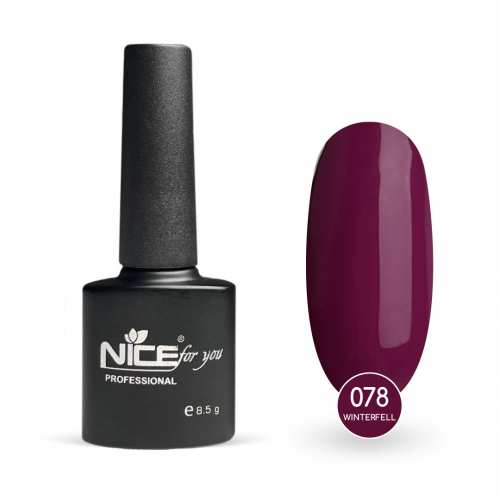Гель-лак Nice for you Winterfell Basic №078 Ягодный морс 8.5 г