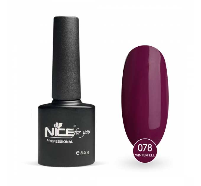 Гель-лак Nice for you Winterfell Basic №078 Ягодный морс 8.5 г