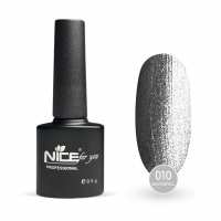 Гель-лак Nice for you Winterfell Basic №010 Серебристый 8.5 г