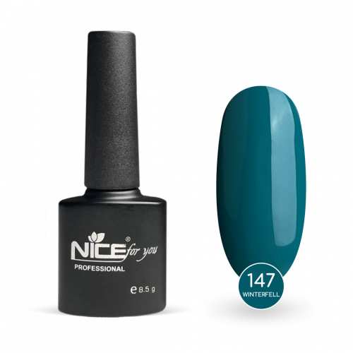 Гель-лак Nice for you Winterfell Basic №147 Бирюзовый 8.5 г