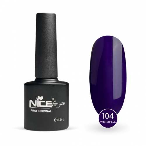 Гель-лак Nice for you Winterfell Basic №104 Темно-фиолетовый 8.5 г