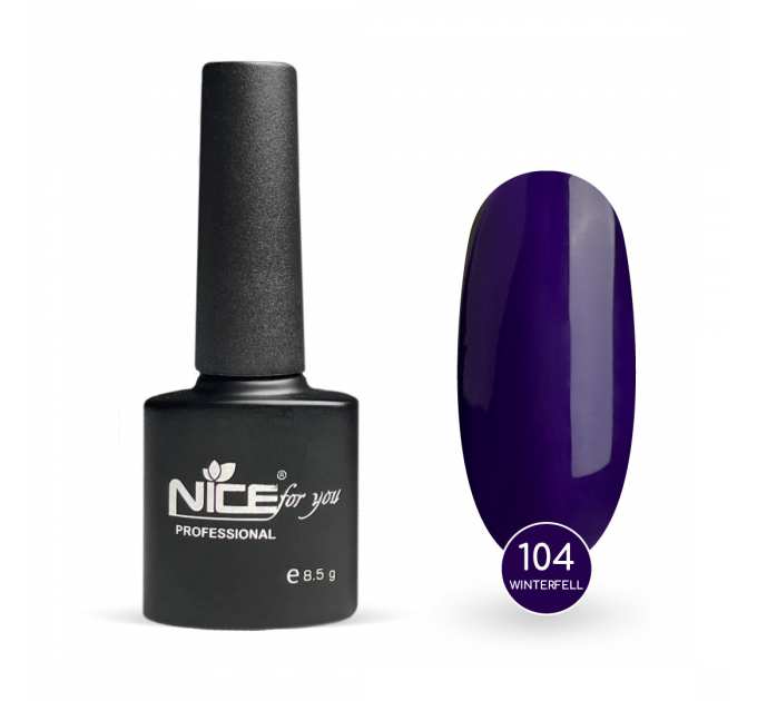 Гель-лак Nice for you Winterfell Basic №104 Темно-фиолетовый 8.5 г